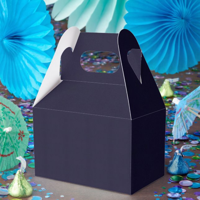 Maßgeschneidertes Navy Blue Einfach attraktives Ga Geschenkschachtel (Party)
