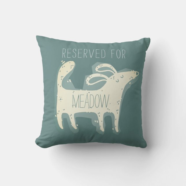 Maßgeschneidertes Niedliches Hundeschema Kissen (Vorderseite)