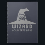 Maßgeschneidertes Notebook des Science Wizard Notizblock<br><div class="desc">Ändern Sie das Textfeld in das gewollt Textfeld. Sie können auch den Schriftart und seine Größe und Farbe ändern, indem Sie die Funktion "Anpassen" verwenden, sowie weitere Textfelder hinzufügen, wenn Sie möchten. Außerdem können Sie die Hintergrundfarbe dieses Elements ändern, um das gewollt zu werden. Sehen Sie in meinem Laden für...</div>