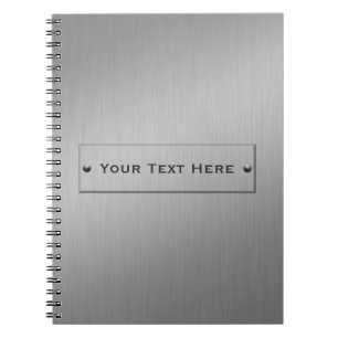 Maßgeschneidertes Notebook für MetallLook Notizblock