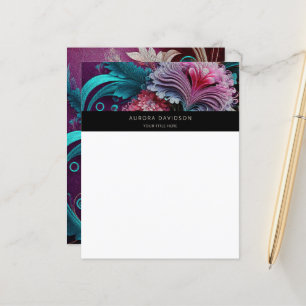 Maßgeschneidertes Papier mit Blumenblütenfarbe