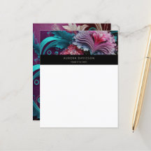 Maßgeschneidertes Papier mit Blumenblütenfarbe