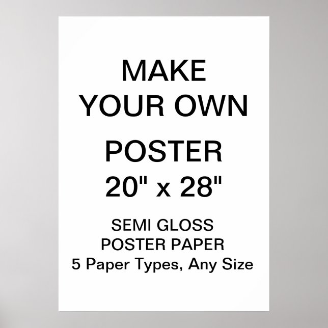 Maßgeschneidertes Personalisiert 20" x 28" Semi Gl Poster (Vorne)