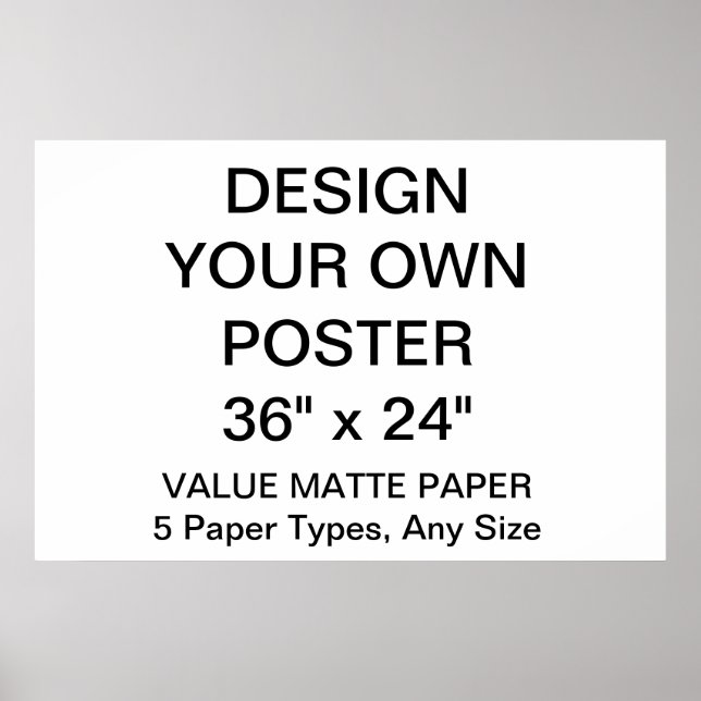 Maßgeschneidertes Personalisiert 36" x 24" Matte-P Poster (Vorne)