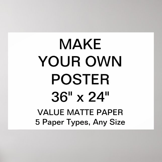 Maßgeschneidertes Personalisiert 36" x 24" Matte-P Poster (Vorne)