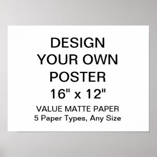 Maßgeschneidertes, Personalisiertes, 16 Zoll x 12 Poster