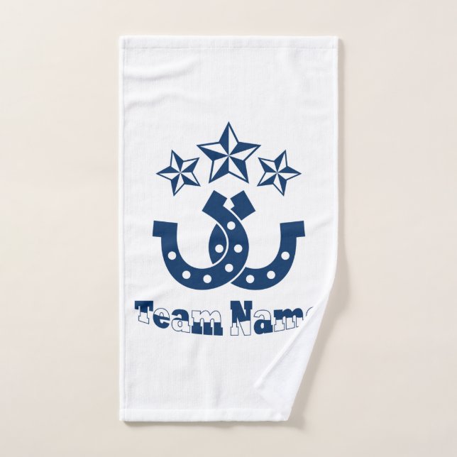 Maßgeschneidertes Personalisiertes Hufeisenhandtuc Handtuch (Handtuch)