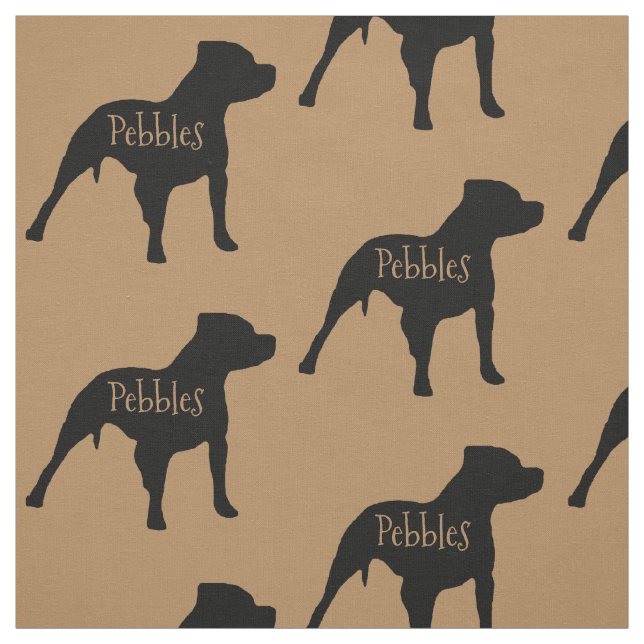 Maßgeschneidertes Pitbull Dog Fabric Stoff (Muster)
