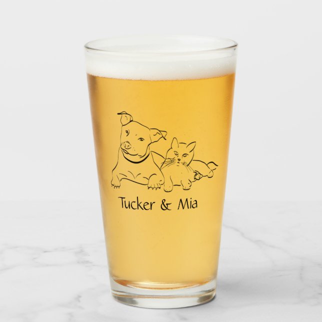 Maßgeschneidertes Portrait Glas Cup Ice Kaffee Gla (Vorne (Gefüllt))