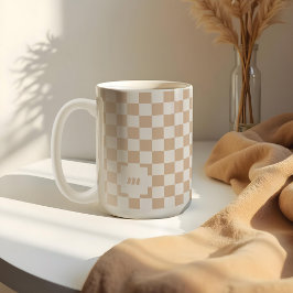Maßgeschneidertes Retro-Muster für modernes Prüfmu Kaffeetasse