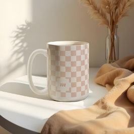 Maßgeschneidertes Retro-Muster für modernes Prüfmu Kaffeetasse