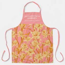 Maßgeschneidertes romantisches Daffodiemuster Schürze