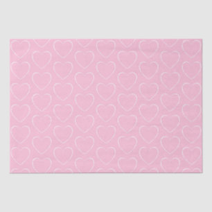 Maßgeschneidertes, rosa Herz-Papierpapier Seidenpapier