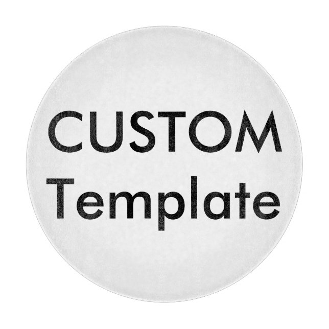 Maßgeschneidertes Rundglas-Schneidbrett 12" Schneidebrett (Vorderseite)