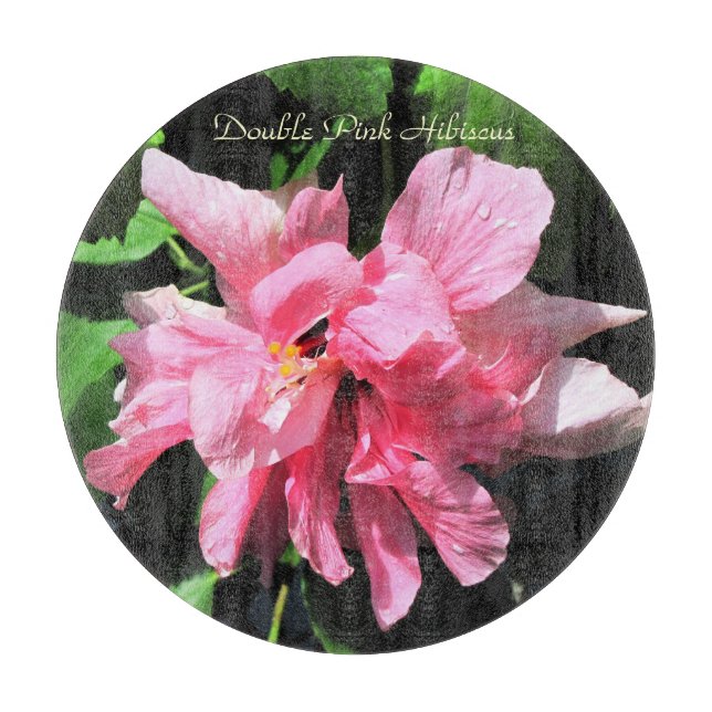 Maßgeschneidertes Rundglas-Schneidbrett/Trivet 12" Schneidebrett (Vorderseite)