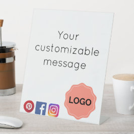 Maßgeschneidertes Salon- oder Wellness-Center-Zeic Sockelschild