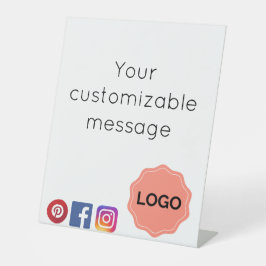 Maßgeschneidertes Salon- oder Wellness-Center-Zeic Sockelschild