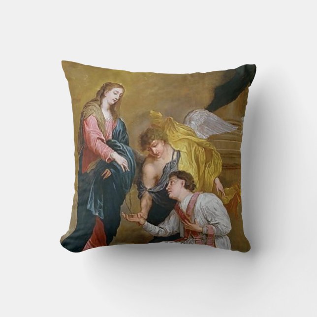 Maßgeschneidertes Sant Valentine Throw Kissen (Vorderseite)