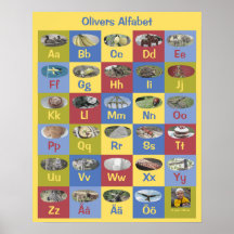 Maßgeschneidertes schwedisches Alphabet Poster