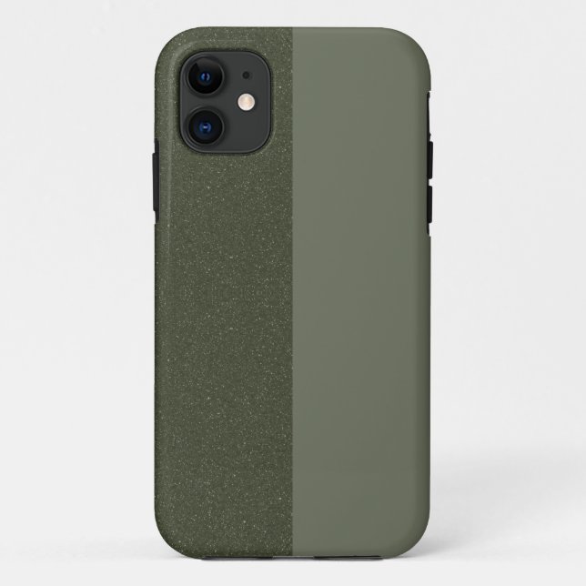 Maßgeschneidertes Split Matte + Textured Green iPh Case-Mate iPhone Hülle (Rückseite)