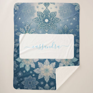 Maßgeschneidertes Tirrinia Snowflake Muster mit Na Sherpadecke