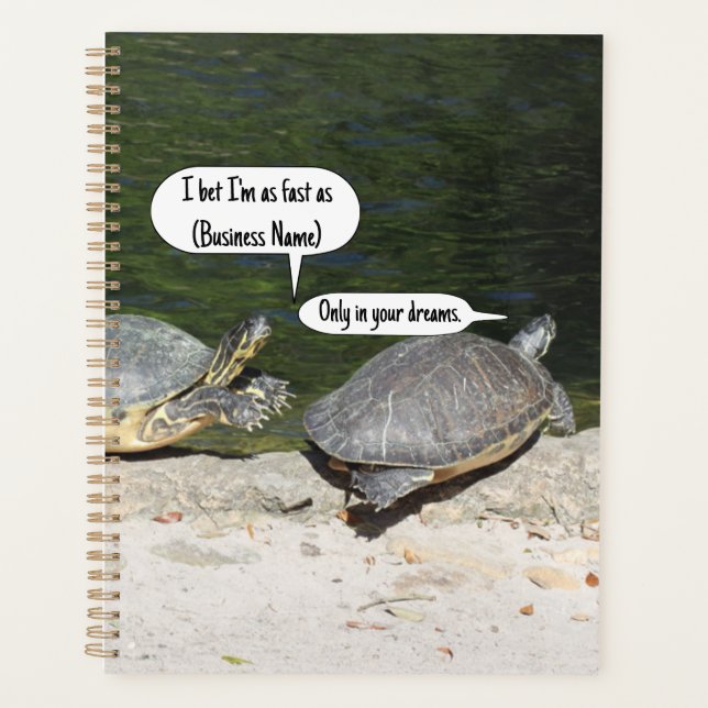 Maßgeschneidertes Turtles-Notebook Planer (Vorderseite)