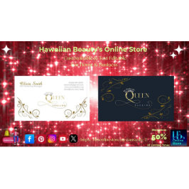 Maßgeschneidertes Vorlage für die Kronenkönigin 11 Visitenkarte