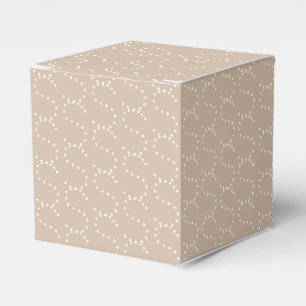 Maßgeschneidertes w/initial, Weißbrief, beige-brau Geschenkschachtel