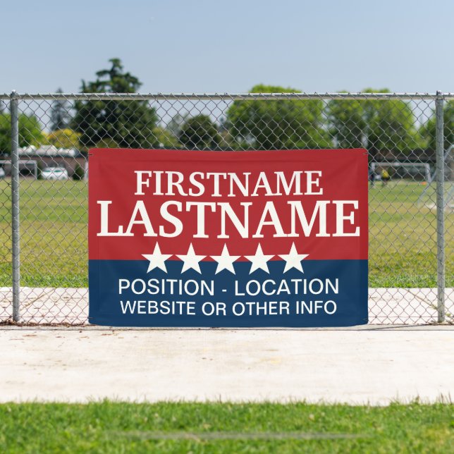 Maßgeschneidertes Wahlgerät für lokale und Staat-W Banner (InSitu)