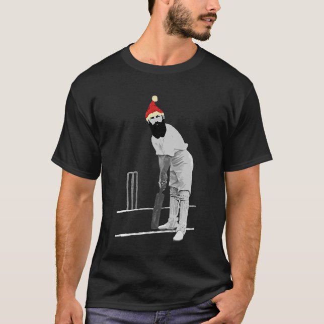 Maßgeschneidertes Weihnachts-Cricket-T-Shirt T-Shirt (Vorderseite)