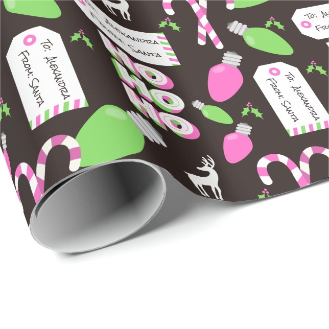 Maßgeschneidertes Weihnachts- und Lichtwackelpapie Geschenkpapier (Rolleneckpunkt)