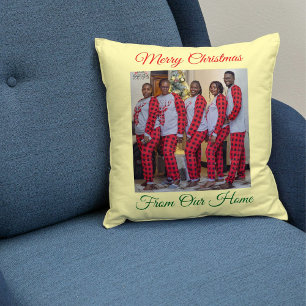 Maßgeschneidertes Weihnachtsgeschenk mit Foto Kissen