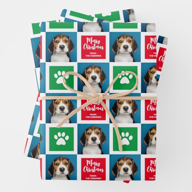 Maßgeschneidertes Weihnachtswrapping-Papier für Hu Geschenkpapier Set (Beispiel)