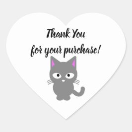 Maßgeschneidertes Weiß Dankeschön Aufkleber mit gr