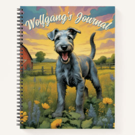 Maßgeschneidertes Whimsical Wolfhound Farm Journal Notizbuch