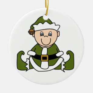 Maßgeschneidertes White Baby Elf Ornament