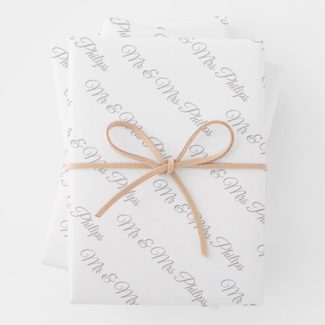 Maßgeschneidertes Wrapping-Papier  Geschenkpapier Set (Beispiel)