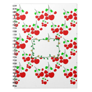 Maßgeschneidertes Zubehör für rote Kirsche LeahG Notizblock