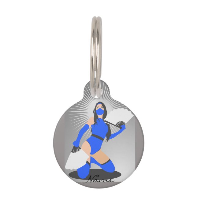 Massierte Kriegerprinzessin Thunder_Cove Haustiermarke (Vorderseite)