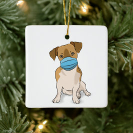 Massierte Welpenliebhaberin Keramikornament