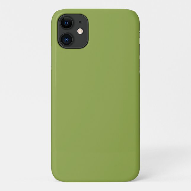 Mäßige Limettengrün, Solid-Farbe Case-Mate iPhone Hülle (Rückseite)