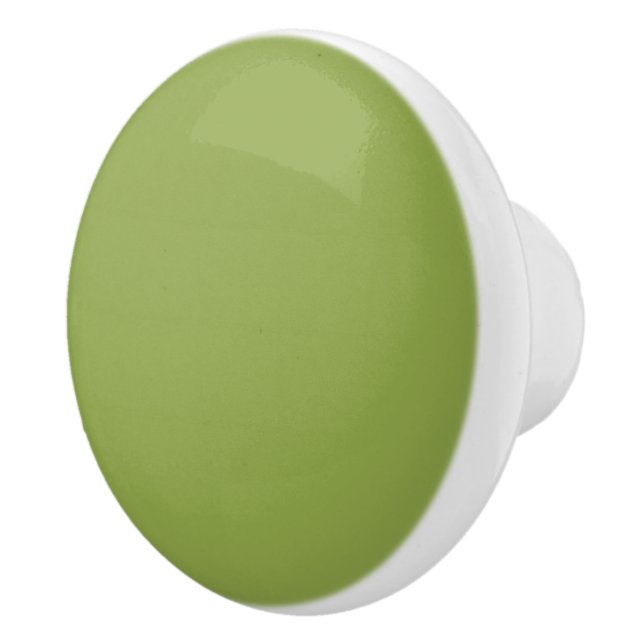 Mäßige Limettengrün, Solid-Farbe Keramikknauf (Rechts)