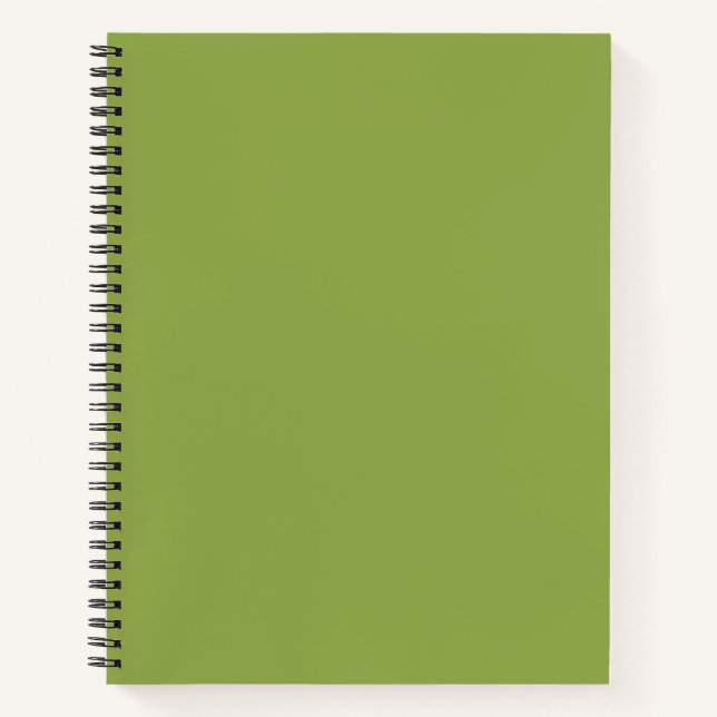 Mäßige Limettengrün, Solid-Farbe Notizbuch (Vorderseite)
