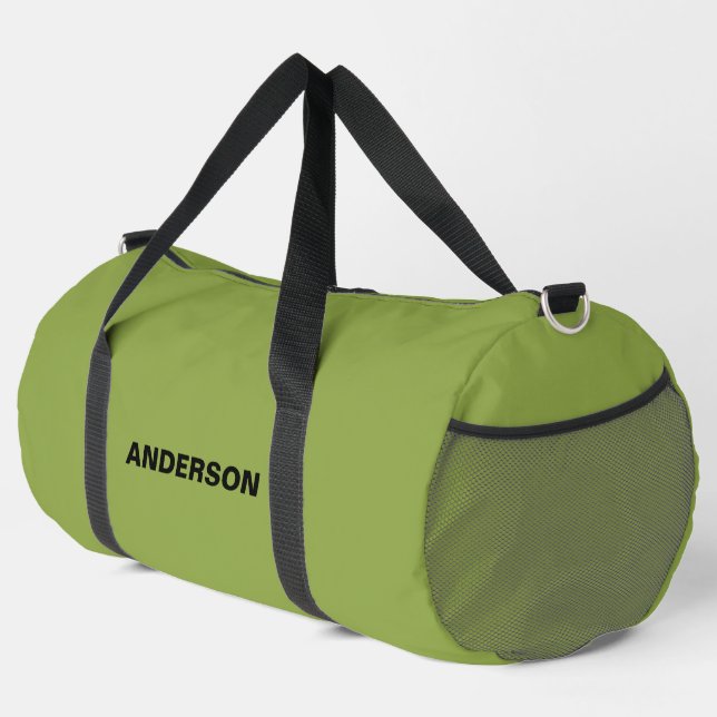 Mäßiger Individuelle Name für Solid-Solid-Linse Duffle Bag (Rechte Ecke)