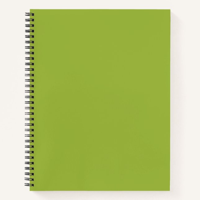 Mäßiges Kalkgrün (feste Farbe) gelb- grün Notizbuch (Vorderseite)