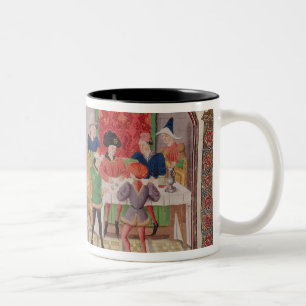 Mäßigkeit und Zügellosigkeit Zweifarbige Tasse