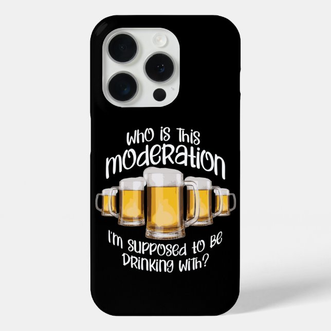 Mäßigung (im Trinken) Case-Mate iPhone Hülle (Rückseite)