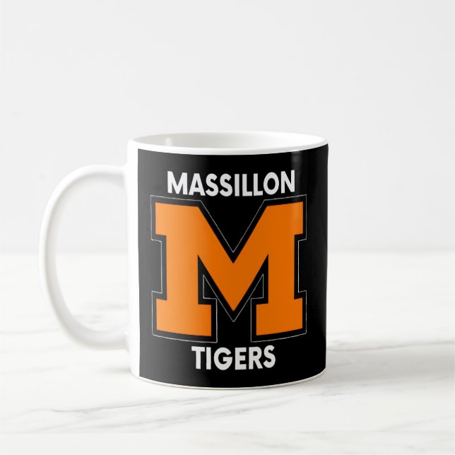 Massillon M Sports Football Baseball Basketball Ti Kaffeetasse (Links)