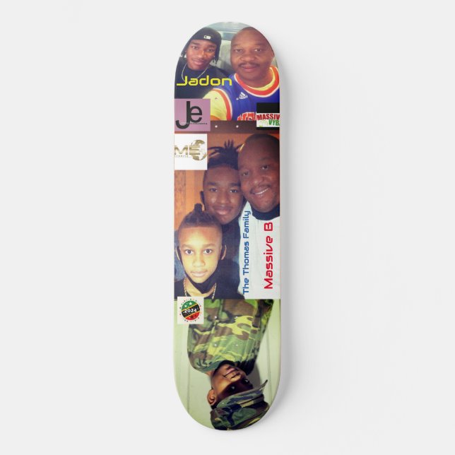 MASSIVE B THOMAS FAMILIE 8 1/4" Skateboard Deck (Vorderseite)
