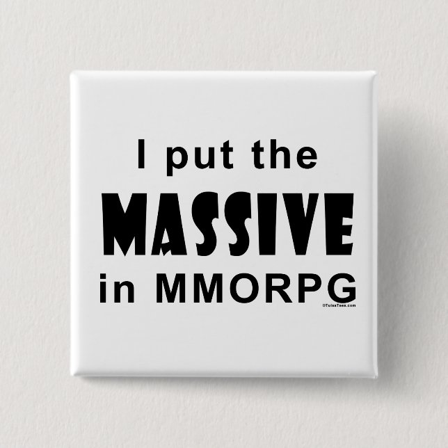 Massive MMORPG Button (Vorderseite)